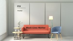 sofa estampa black lives matter